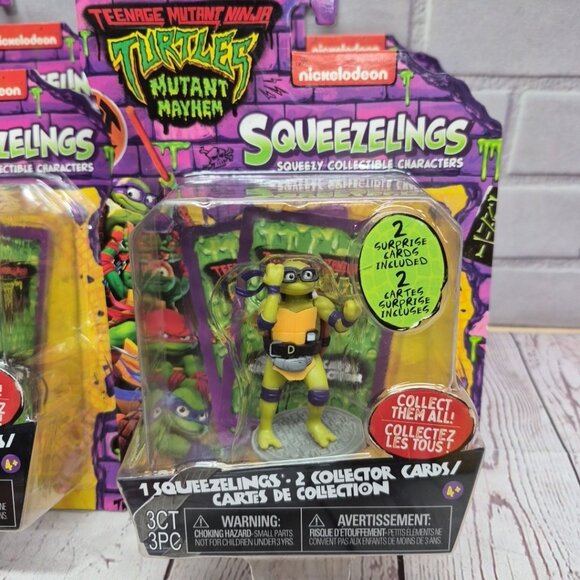 Teenage Mutant Ninja Turtles Mutant Mayhem Squeezelings Complete Set Of 4~Sealed - Picture 5 of 7